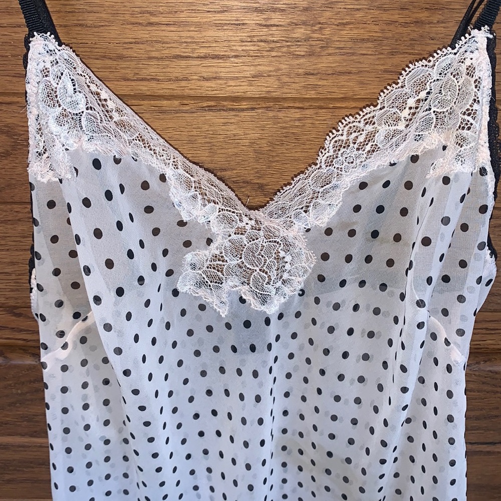 Victoria’s Secret Sheer Nude Polka Dot Slip - Picture 4 of 11